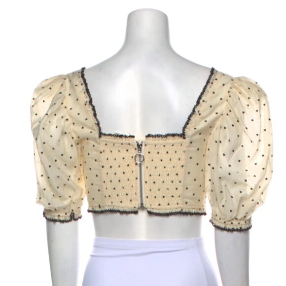 NWOT FOR LOVE & LEMONS Eden Crop Top XS $135 - Picture 7 of 7